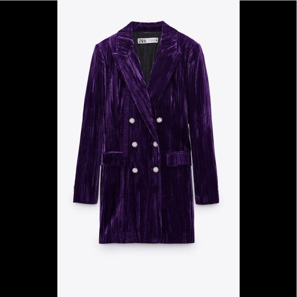 Zara Velvet blazer dress - Picture 5 of 11
